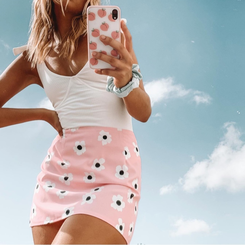 Princess Polly Shelly Mini Skirt Pink